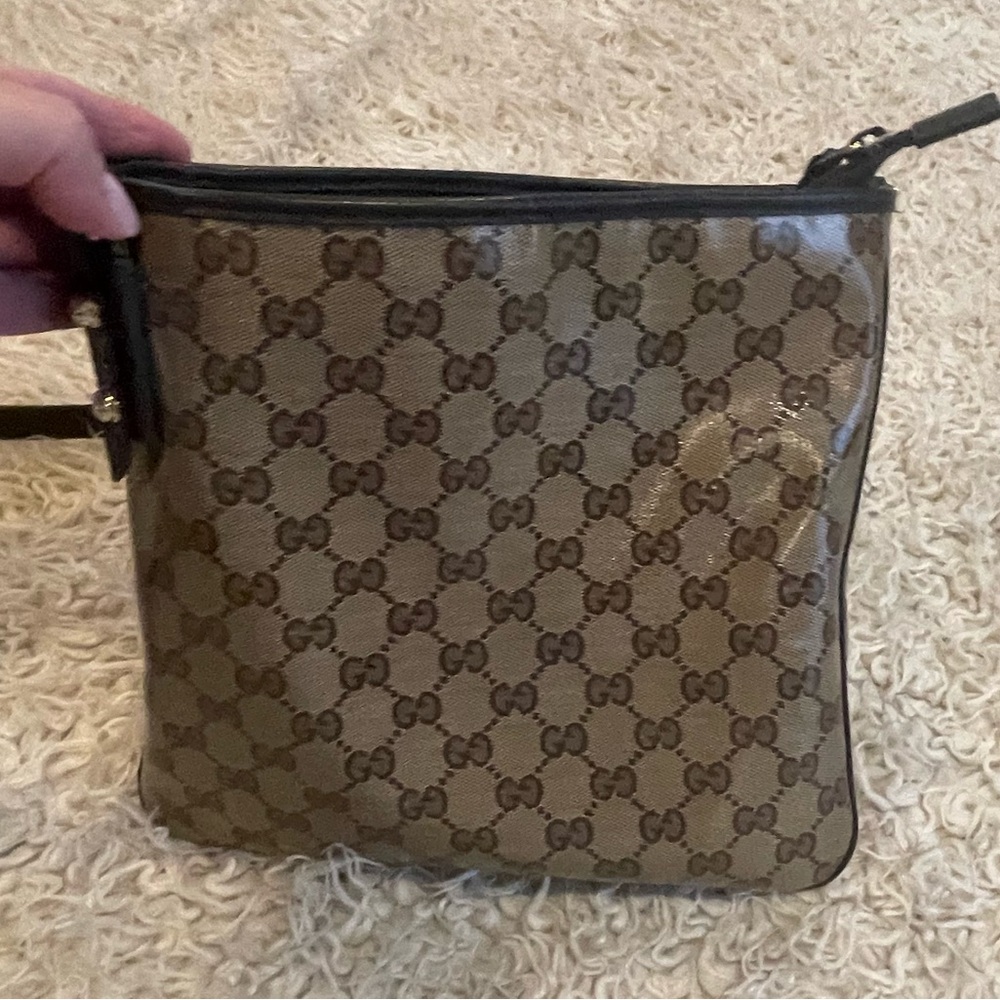 Gucci canvas coated crossbody
